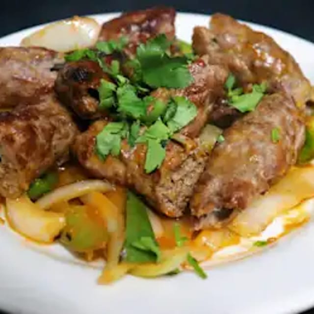 Lamb Seekh Kabab.